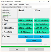 AS SSD (dispositivo principale)