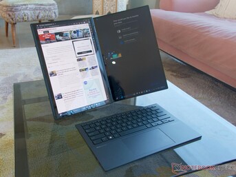 Lo Zenbook Duo in modalità desktop. (Fonte: Own)