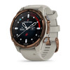 Descent Mk3i - 43 mm Bronzo PVD Titanio con cinturino in silicone grigio francese. (Fonte: Garmin)