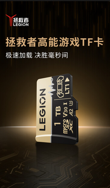 Scheda microSD a marchio Legion di Lenovo. (Fonte immagine: Lenovo)