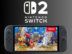 Pokémon Scarlatto e Viola su Switch 2 mockup (Fonte immagine: Nintendo of America con modifiche)