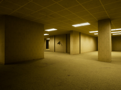 Nella foto - una schermata ufficiale di The Backrooms Deluxe 2, che mostra una delle molteplici aree giocabili del gioco. (Fonte: Steam)