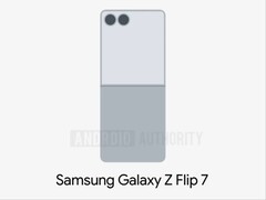 L&#039;immagine trapelata di Galaxy Z Flip 7 mostra un display di copertura più grande. (Fonte immagine: Android Authority)