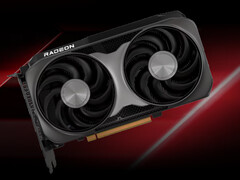 Un rendering d&#039;artista della Radeon RX 9060. (Fonte: AMD - modificato)