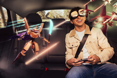 HTC Vive e holoride stanno portando l&#039;intrattenimento VR ai passeggeri in auto. (Fonte: HTC Vive / holoride)