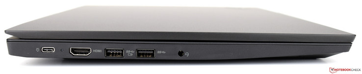 Sinistra: USB 3.1 Gen2 Type-C, HDMI, 2x USB 3.0 Type-A, 3.5-mm audio combo