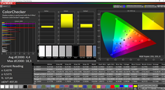 CalMAN ColorChecker calibrato (spazio colore target AdobeRGB)