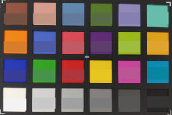 ColorChecker Passport: La metà inferiore di ogni riquadro mostra il colore di riferimento