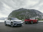 Con la loro forma da coupé, i nuovi SUV elettrici Volkswagen ID.5 e ID.5 GTX hanno un aspetto piuttosto sportivo (Immagine: Volkswagen)