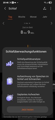 Honor Salute: Funzioni di monitoraggio del sonno
