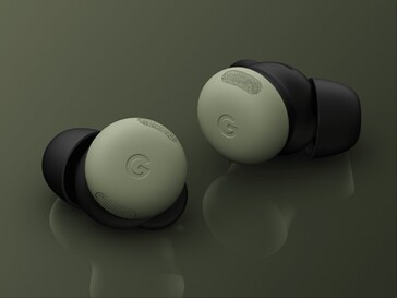 Pixel Buds 2 Pro in verde muschio.