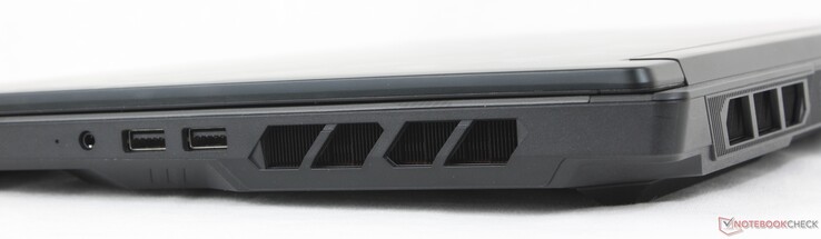 A destra: cuffie da 3,5 mm, 2x USB-A 3.2 Gen. 2