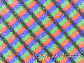 Granulosità minima dovuta alla sovrapposizione RGB opaca
