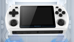 Il Powkiddy RK2023 è disponibile in due colori e può emulare semplici giochi retrò. (Fonte: Powkiddy)
