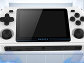 Il Powkiddy RK2023 è disponibile in due colori e può emulare semplici giochi retrò. (Fonte: Powkiddy)