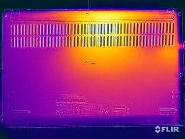Test di sollecitazione delle temperature di superficie (in basso)