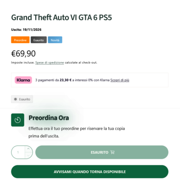 I preordini della PS5 sono già esauriti...
