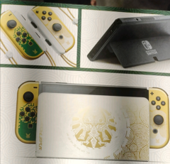 La Nintendo Switch OLED Legend of Zelda: Tears of the Kingdom Edition è stata mostrata online (immagine via Reddit)