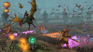 Un'immagine che mostra una battaglia in Total War: Warhammer III