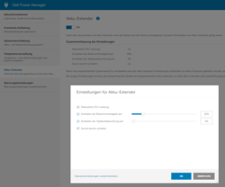 Dell Power Manager - Battery Extender: Riduce le prestazioni della CPU in modalità batteria