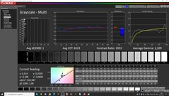 CalMAN: Scala di grigi (calibrato)