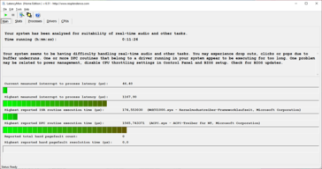 Samsung Galaxy Book Ion 13.3 - LatencyMon (statistiche)