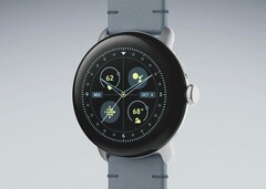 Il Pixel Watch 2 con il nuovo Moondust Crafted Leather Band. (Fonte: Google)