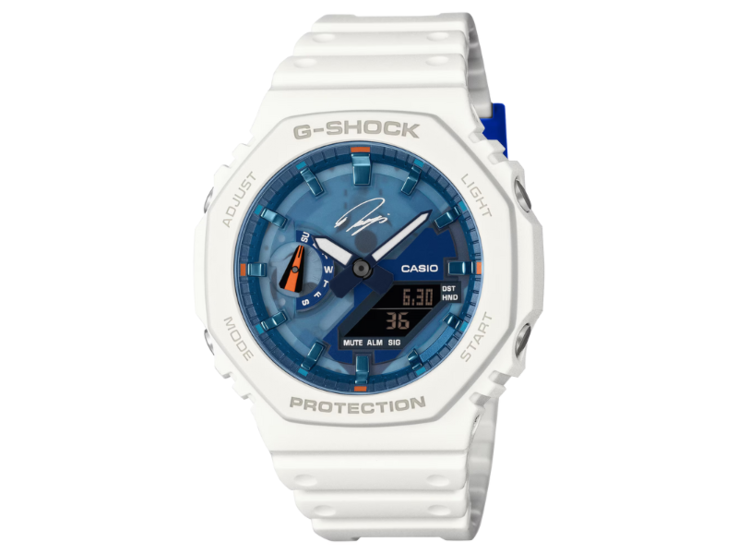 L'orologio Casio G-Shock x Ryo Ishikawa GA-2100RI25-7A. (Fonte: Casio)