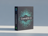 CuerdOS 2.1, basato su Debian, viene fornito con diversi cambiamenti; qui viene mostrata una scatola di software generata dall'intelligenza artificiale