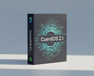 CuerdOS 2.1, basato su Debian, viene fornito con diversi cambiamenti; qui viene mostrata una scatola di software generata dall'intelligenza artificiale