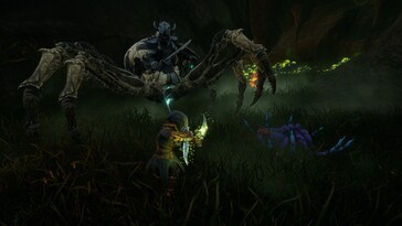 Un'immagine che raffigura una battaglia in Dungeons of Sundaria.