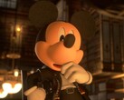 Re Topolino in Kingdom Hearts 4 raffigurato mentre riflette