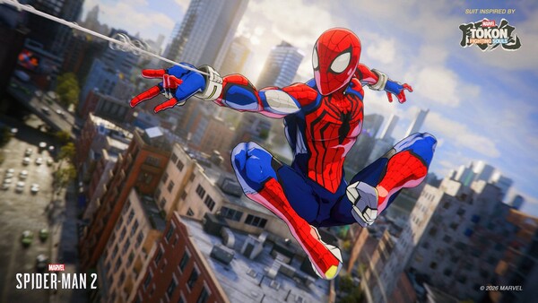 La tuta di Spider-Man tratta da Marvel Tokon: Fighting Souls.