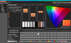 ColorChecker prima della calibrazione