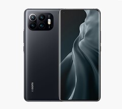 Un rendering di come potrebbe apparire il Mi 11 Pro, basato sul linguaggio di design del Mi 11. (Fonte: Ben Geskin)