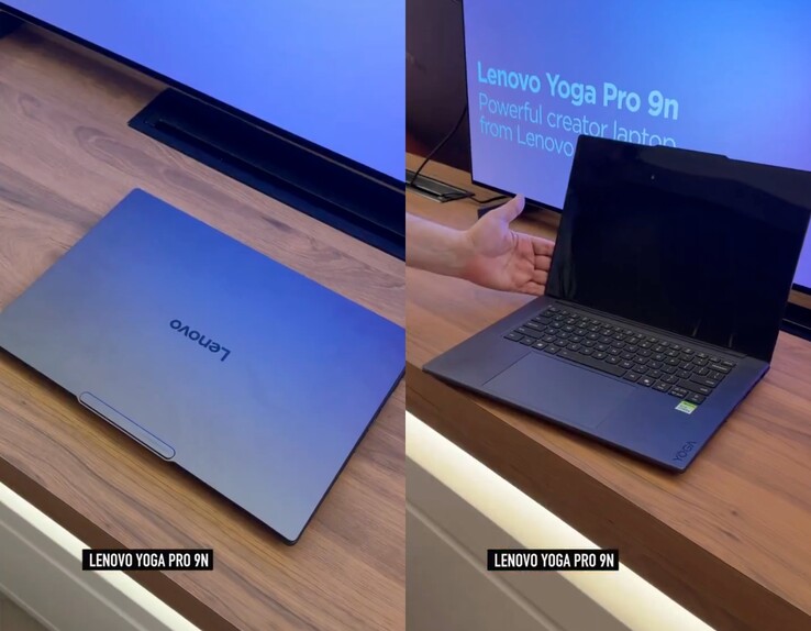 Il Lenovo Yoga Pro 9n come mostrato al Computex 2026.