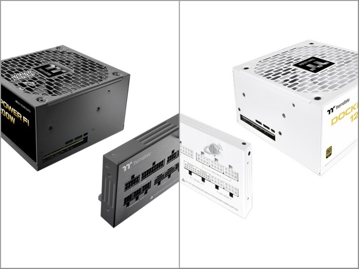 Alimentatore Thermaltake Dockpower FI nei colori nero e Snow.