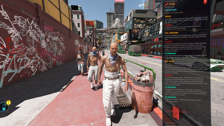 Immagine della mod Ambient Factions Of Night City che mostra una nuova gang. (Fonte immagine: Slim420m - Nexus Mods)