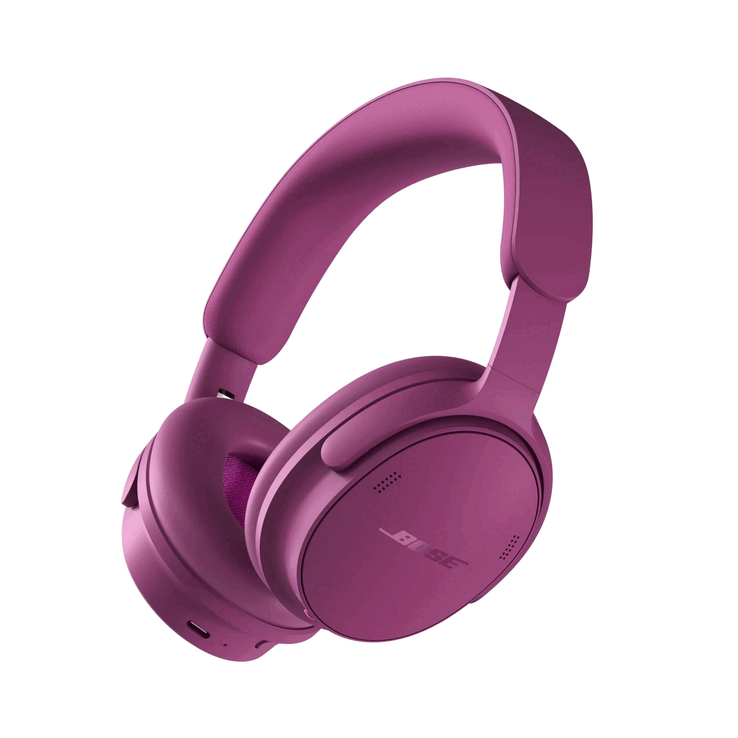 Cuffie Bose QuietComfort (2ª generazione) in colore Rosewood Mauve.
