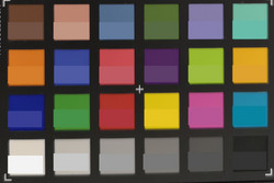ColorChecker: Il colore di riferimento è mostrato nella metà inferiore di ogni area