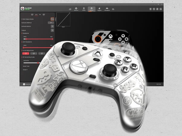 L'edizione GameSir G7 Pro Zenless Zone Zero è dotata di un frontalino supplementare, ma in argento. (Fonte: GameSir)