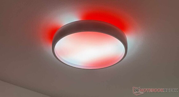 La lampada da soffitto è dotata di 60 LED regolabili con effetto graffiti...