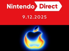 Banner per l&#039;evento Nintendo Direct e Apple (Fonte: Nintendo of America, Apple con modifiche)