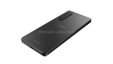 Sony Xperia 1 IV indietro (immagine via Giznext)