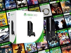 La console Xbox 360 viene mostrata con giochi retrò