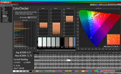 ColorChecker prima della calibrazione