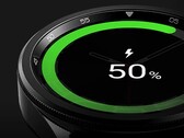 Un orologio Galaxy su un caricatore. (Fonte: Samsung)