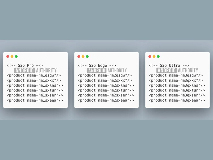Il firmware della build interna di One UI 8 mostra un riferimento a Galaxy S26 Pro. (Fonte immagine: Android Authority)
