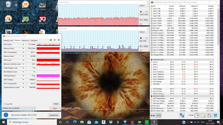 L'HP Envy 13-ba0001ng durante il nostro stress test