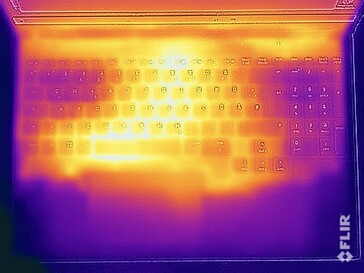Test di sollecitazione delle temperature di superficie (in alto)